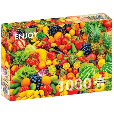 Bunte Frucht- und Gemüsemischung