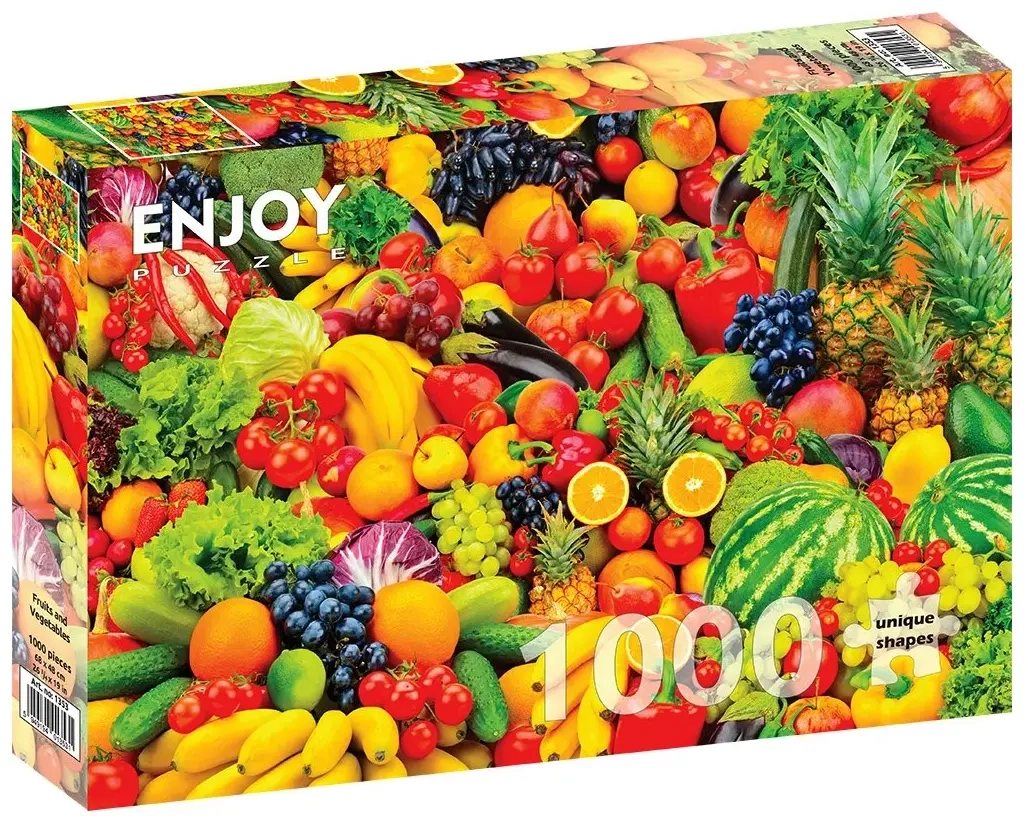 Bunte Frucht- und Gemüsemischung