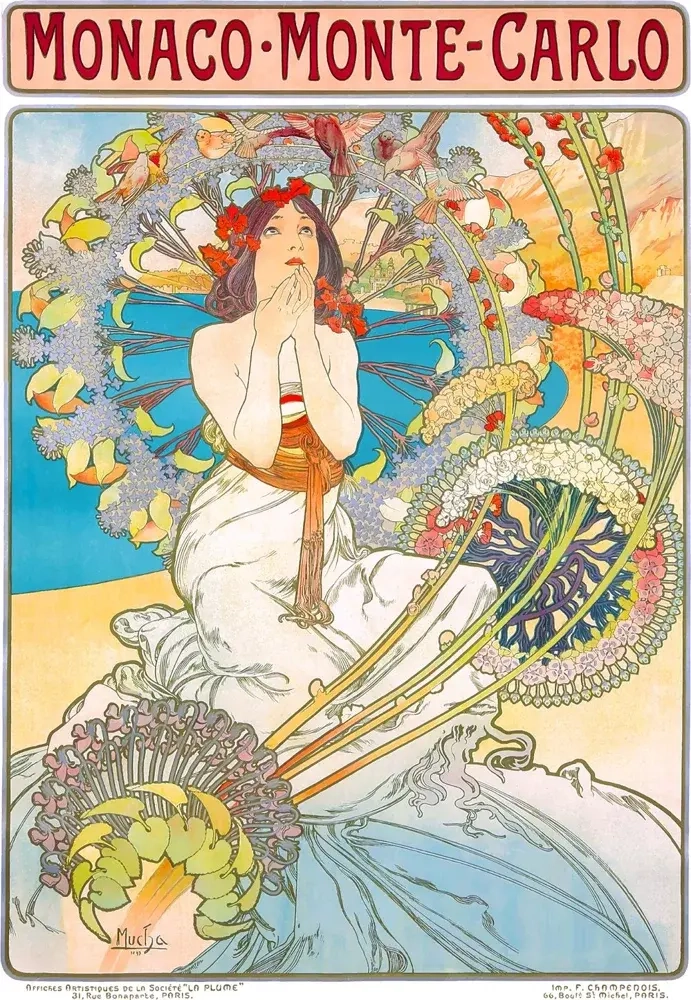 Monaco Monte Carlo, Alphonse Mucha