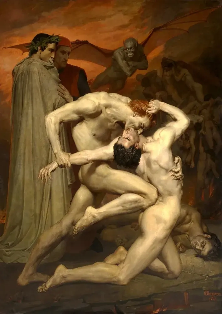 Dante und Vergil in der Hölle, Bouguereau