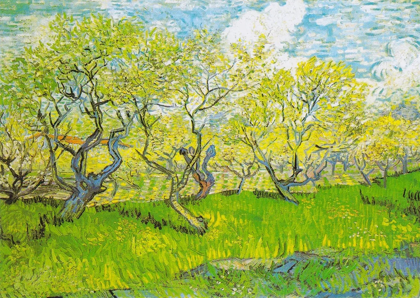 Vincent Van Gogh: Obstgarten in Blüte