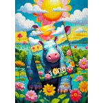 Sonniges Nilpferd