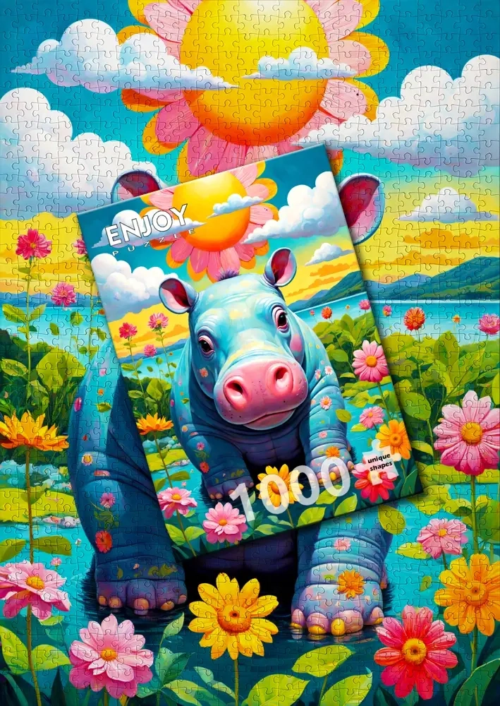 Sonniges Nilpferd