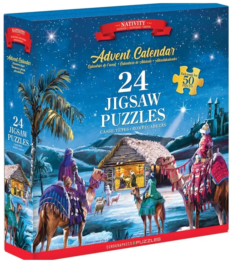 Puzzle Adventskalender - Weihnachtskrippe - 24 Puzzles