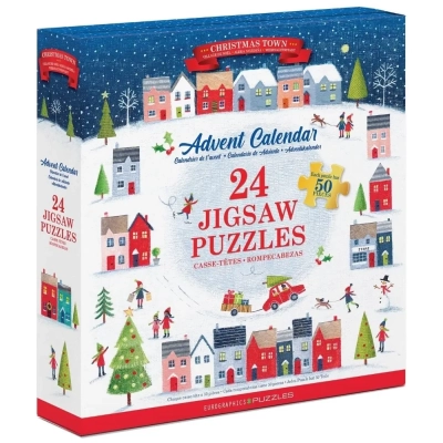 Puzzle Adventskalender - Weihnachtsstadt - 24 Puzzles
