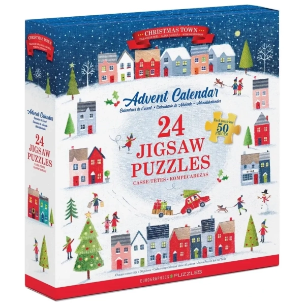 Puzzle Adventskalender - Weihnachtsstadt - 24 Puzzles