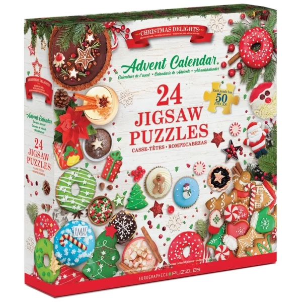 Puzzle Adventskalender - Weihnachtsleckereien - 24 Puzzles