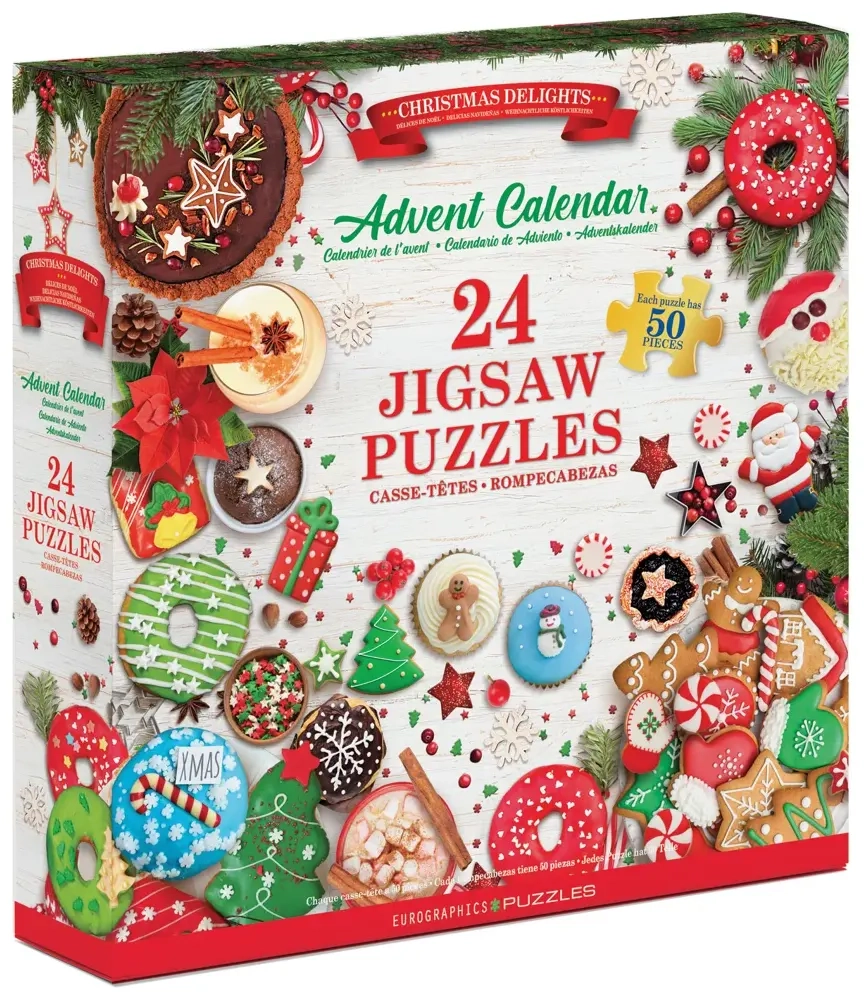 Puzzle Adventskalender - Weihnachtsleckereien - 24 Puzzles
