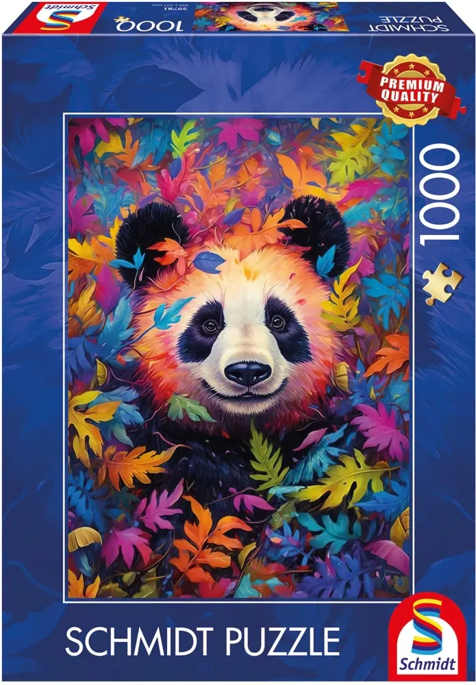 Pandabär im Regenbogenwald