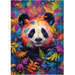 Pandabär im Regenbogenwald