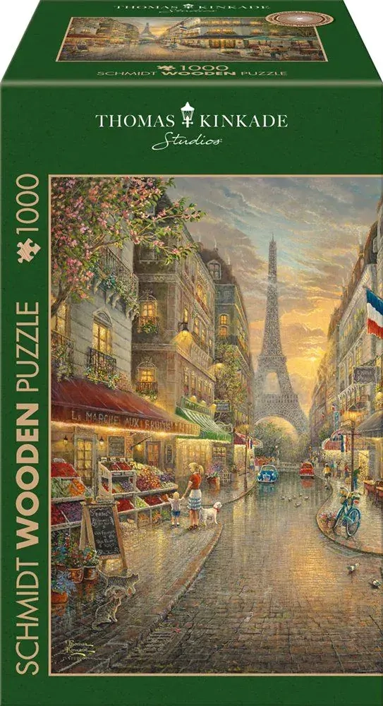 Holzpuzzle - Cáfe in Paris - Thomas Kinkade Studios