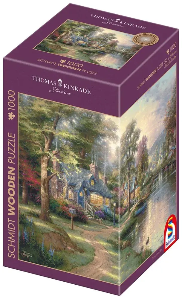 Holzpuzzle - Dorf am See - Thomas Kinkade Studios
