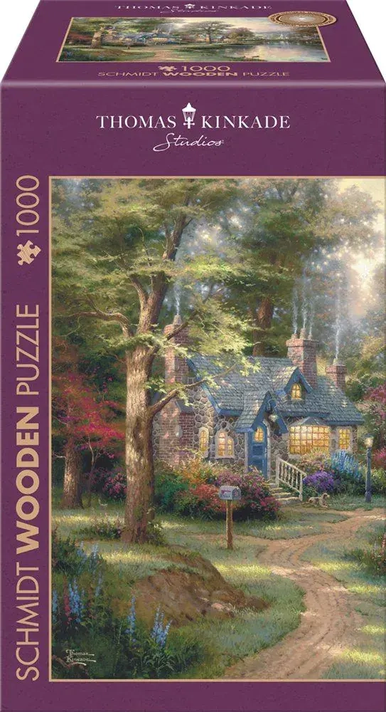 Holzpuzzle - Dorf am See - Thomas Kinkade Studios