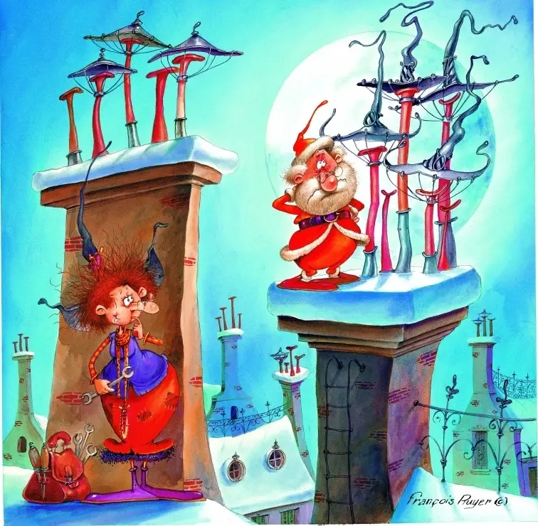 Die Hexe und der Weihnachtsmann - François Ruyer