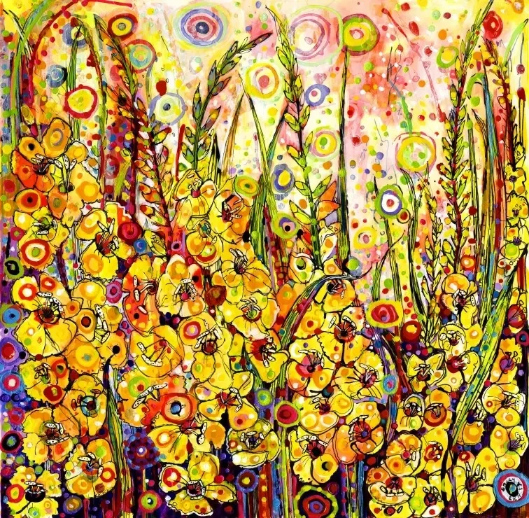 Golden Gladioli - Sally Rich