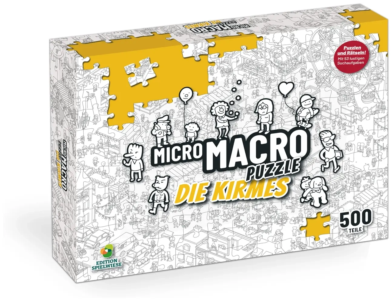 Micro Macro Puzzle - Die Kirmes - 500 Teile Puzzle mit 50 Suchrätseln