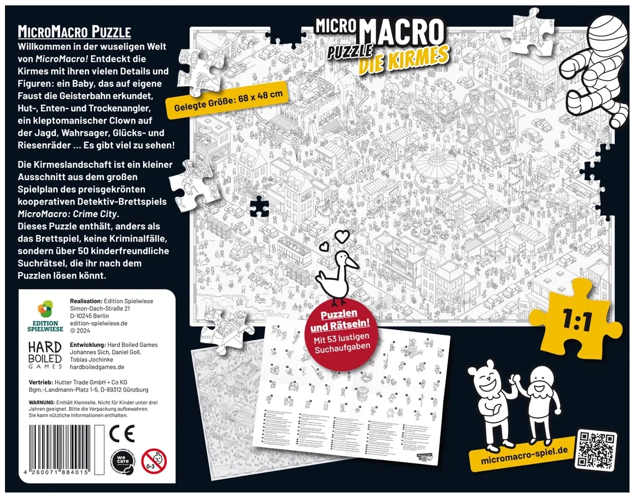 Micro Macro Puzzle - Die Kirmes - 500 Teile Puzzle mit 50 Suchrätseln