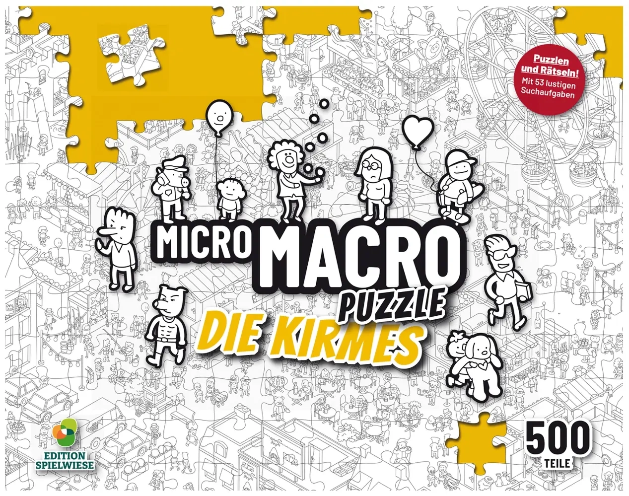 Micro Macro Puzzle - Die Kirmes - 500 Teile Puzzle mit 50 Suchrätseln