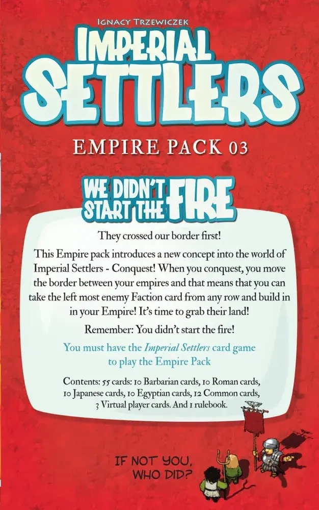 Imperial Settlers: We didn't Start the Fire - Expansion - EN