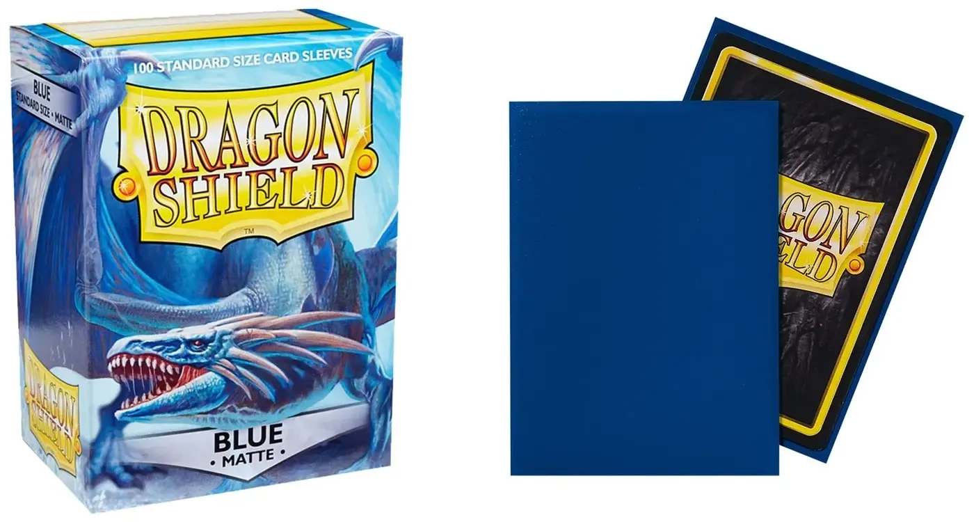 Dragon Shield Standard Sleeves - Matte Blue (100 Sleeves)