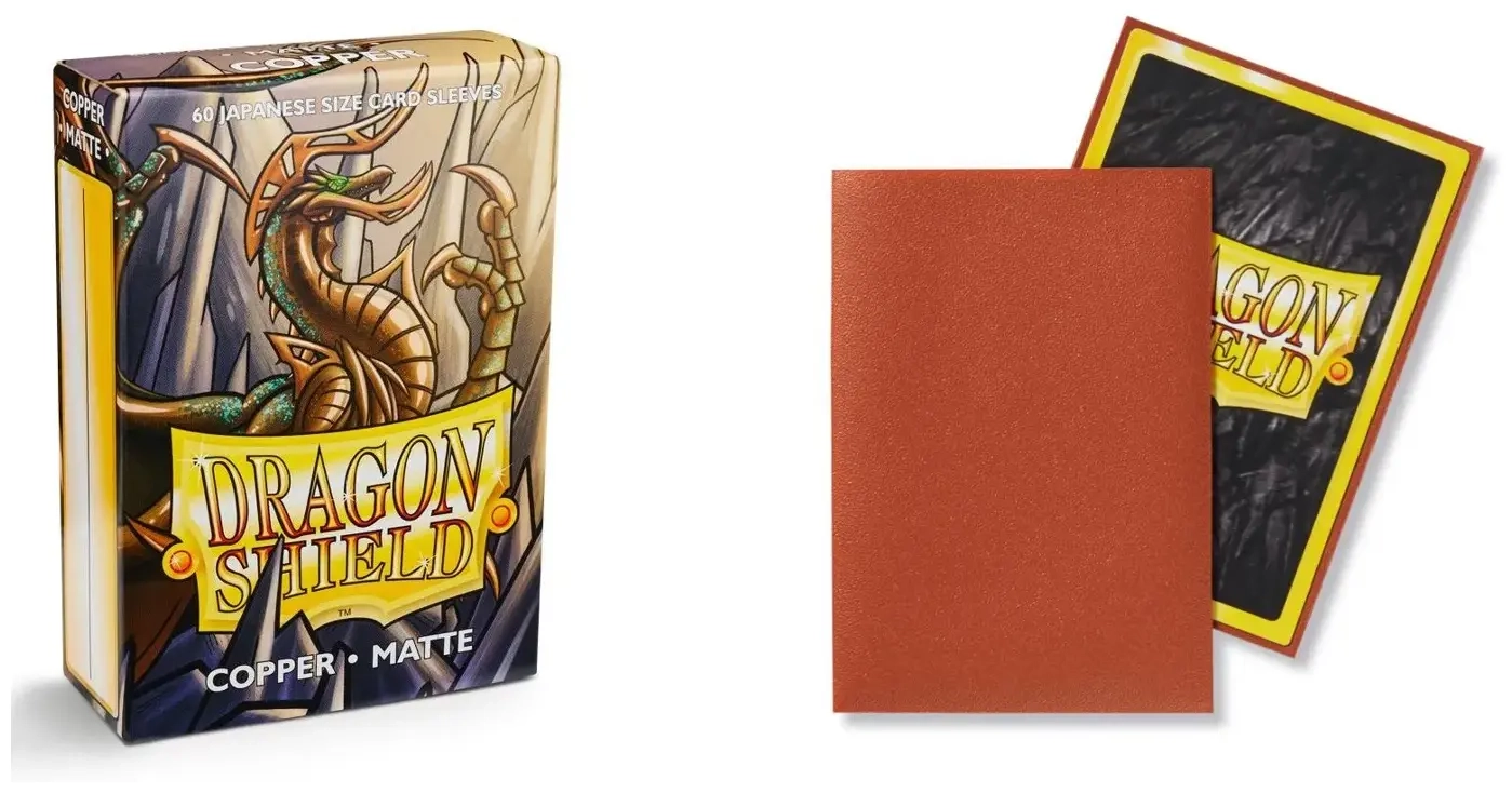 Dragon Shield Japanese Matte Sleeves - Copper 'Munay' (60 Sleeves)