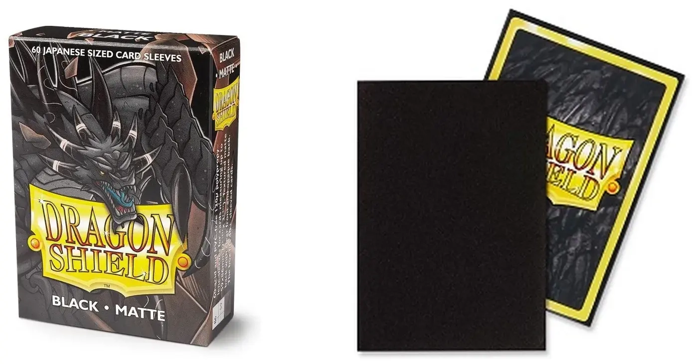 Dragon Shield Small Sleeves - Japanese Matte Black (60 Sleeves)