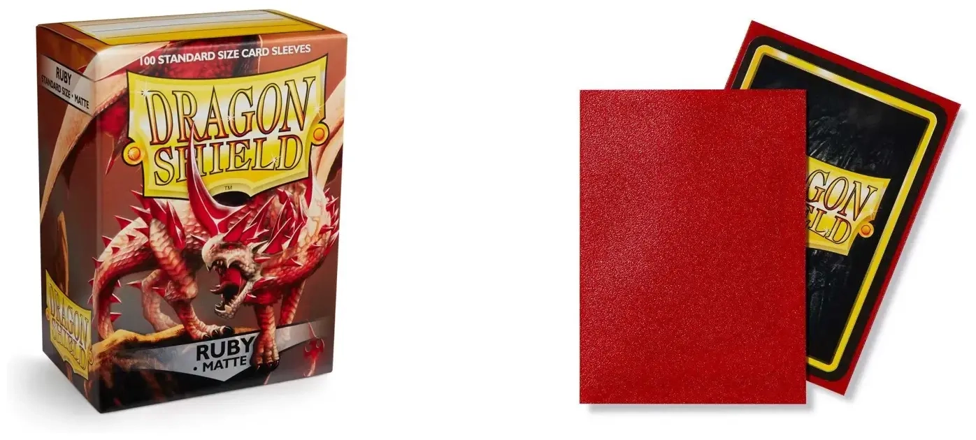 Dragon Shield Matte Sleeves - Ruby (100 Sleeves)