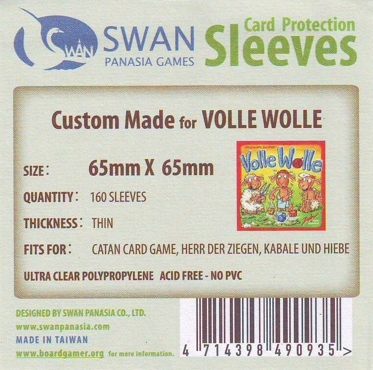 Swan Sleeves - 65 x 65mm, 160 Stück, dünn