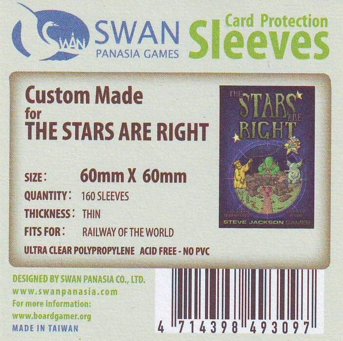 Swan Sleeves - 60 x 60mm, 160 Stück, dünn
