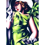 Tamara De Lempicka: Junges Mädchen in grün