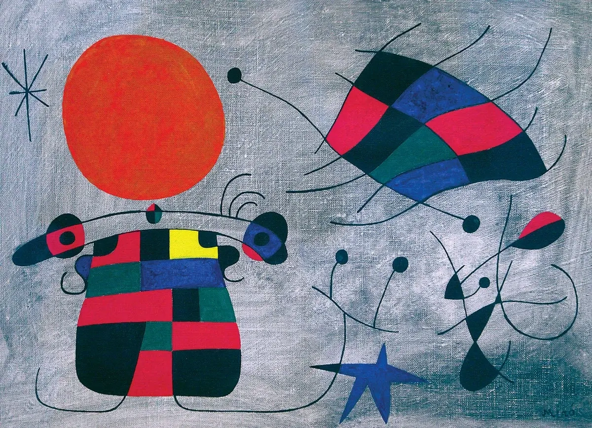 Das Lächeln der Flammenflügel - Joan Miro
