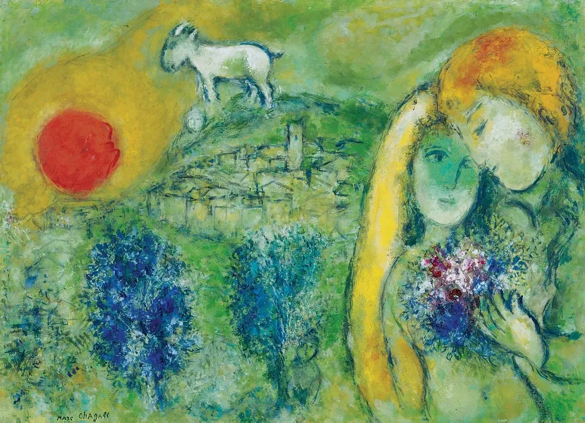 Die Liebenden von Vence - Marc Chagall