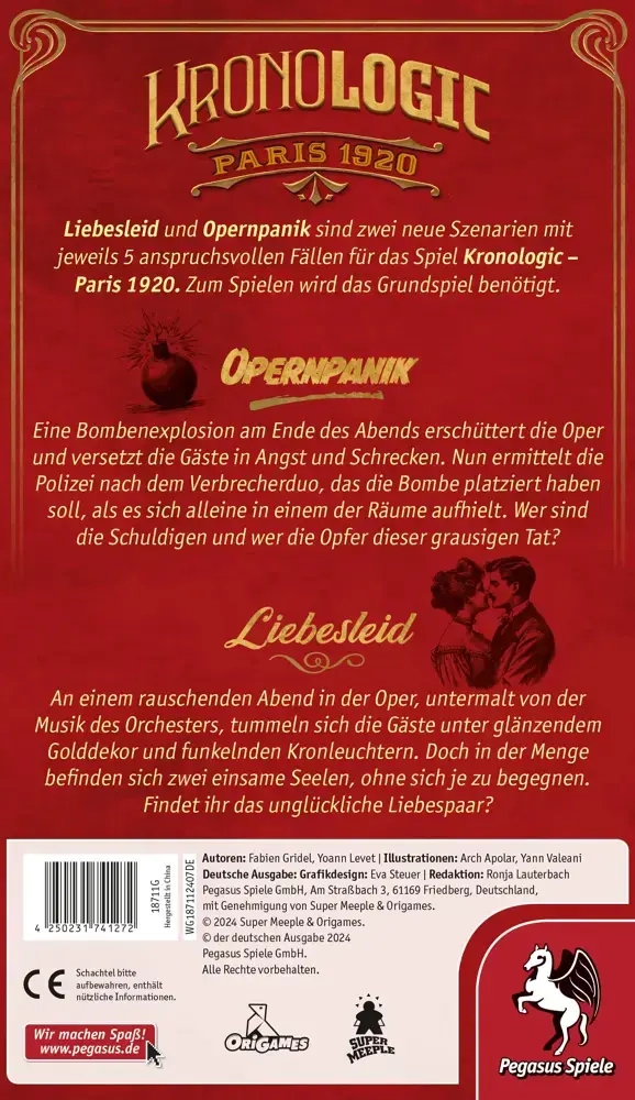 Kronologic - Paris 1920 - Liebesleid & Opernpanik Erweiterung - DE