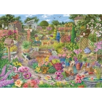 Bunter blühender Garten