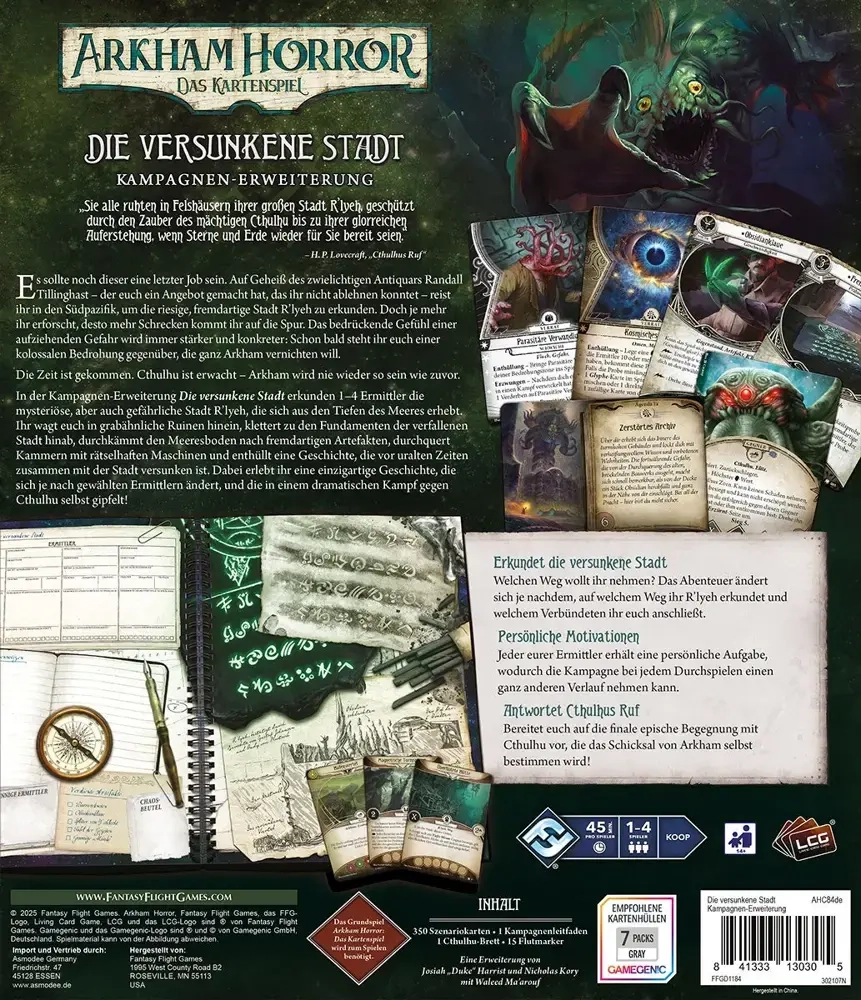Arkham Horror - Das Kartenspiel - Die Versunkene Stadt (Kampagnen-Erweiterung)