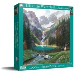 Elk at the Waterfall