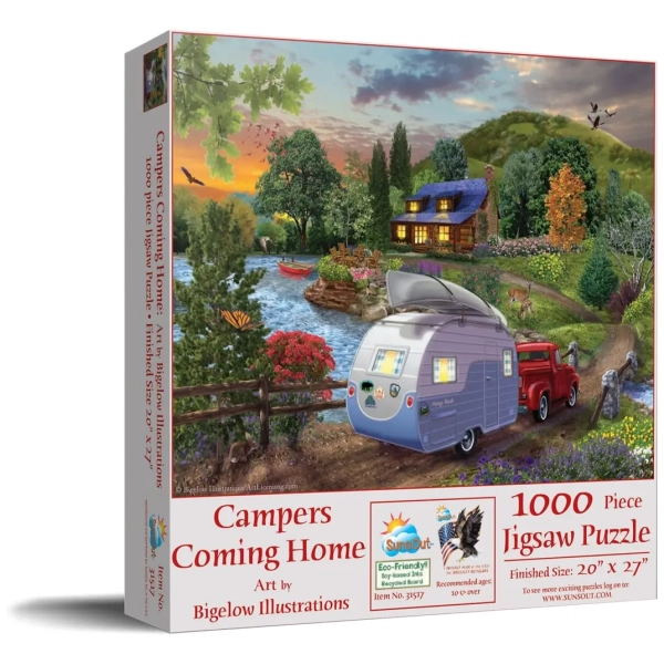 Bigelow Illustrations - Campers Coming Home
