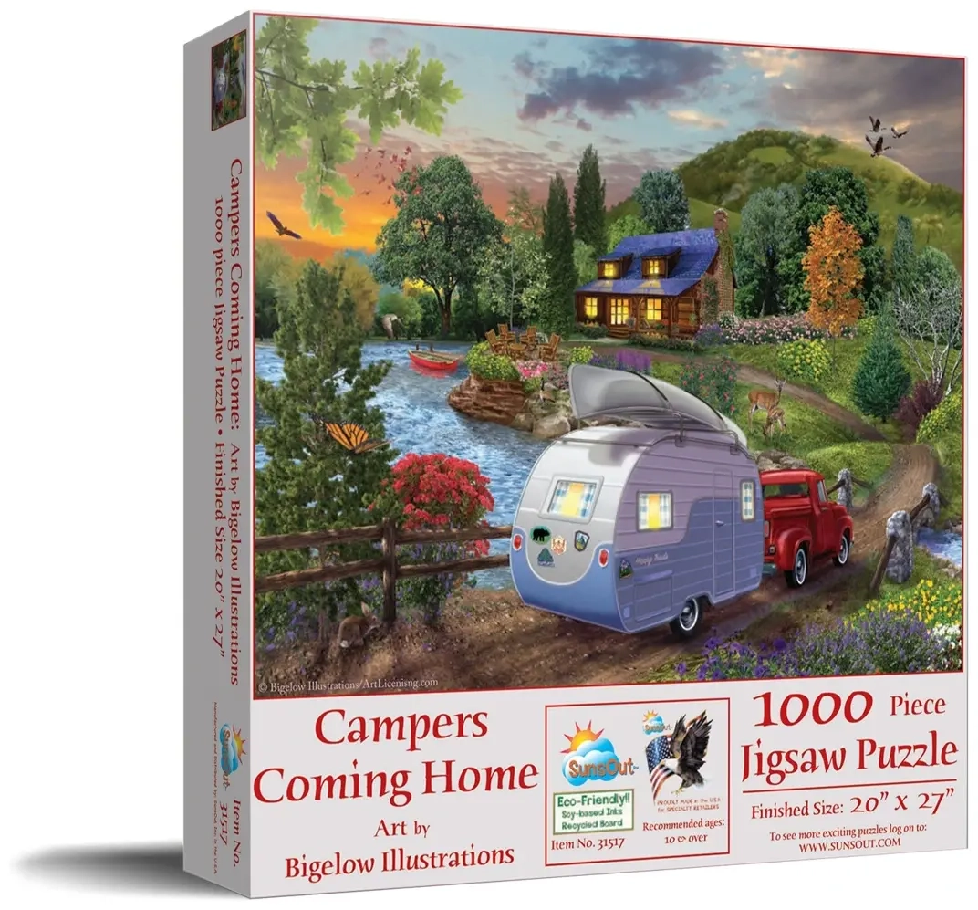 Bigelow Illustrations - Campers Coming Home