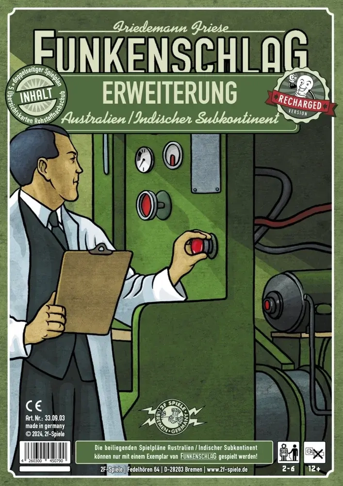 Funkenschlag Erweiterung 9 - Australien/Indischer Subkontinent (Recharged Version)