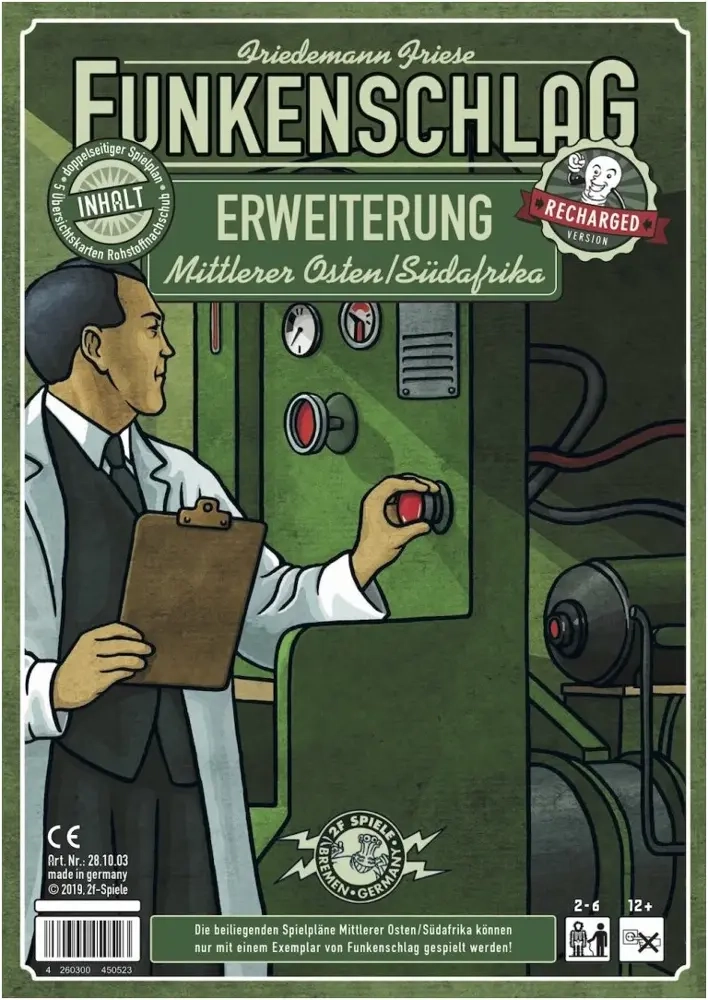 Funkenschlag Erweiterung 12 - Mittlerer Osten/Südafrika (Recharged Version)