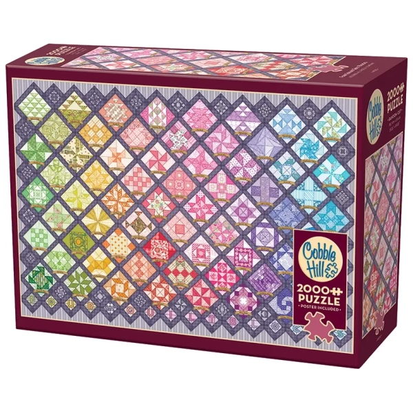 Buntes Quiltmotiv