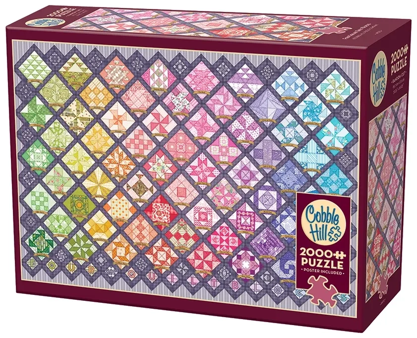 Buntes Quiltmotiv