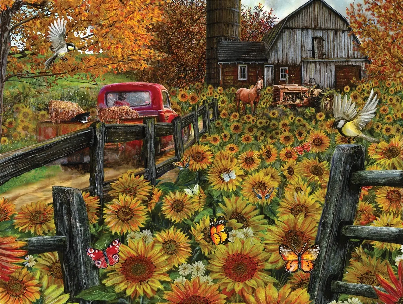 Sonnenblumen-Farm - XXL Teile