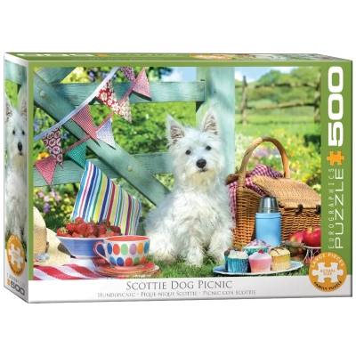 Scottie Hunde Picknick
