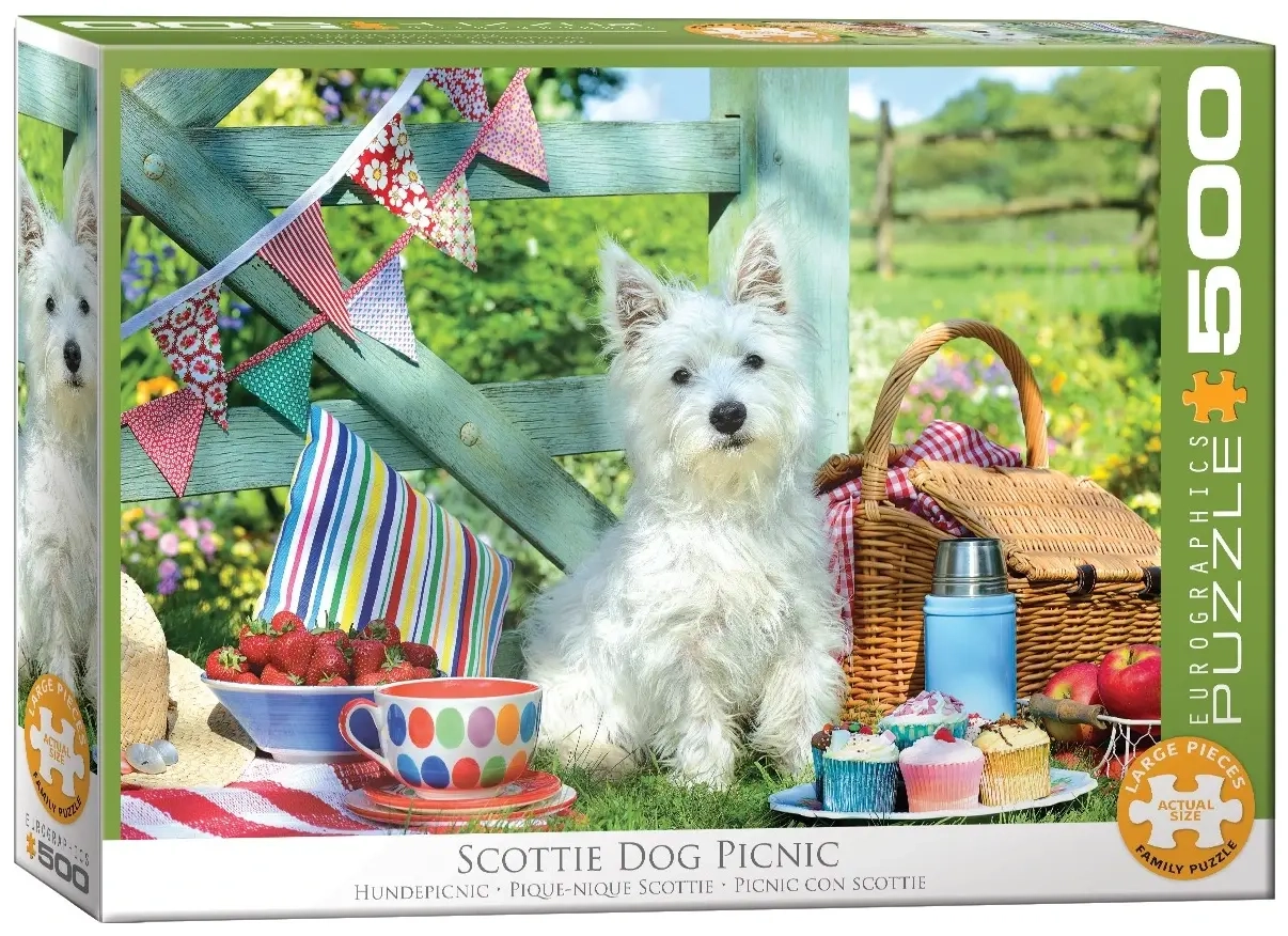 Scottie Hunde Picknick