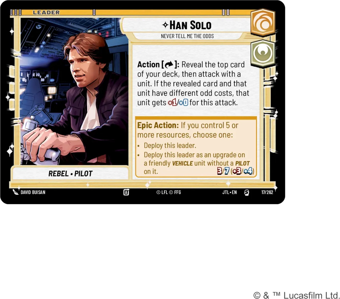 Star Wars: Unlimited - Jump to Lightspeed - Spotlight Starter Deck - Han Solo - EN