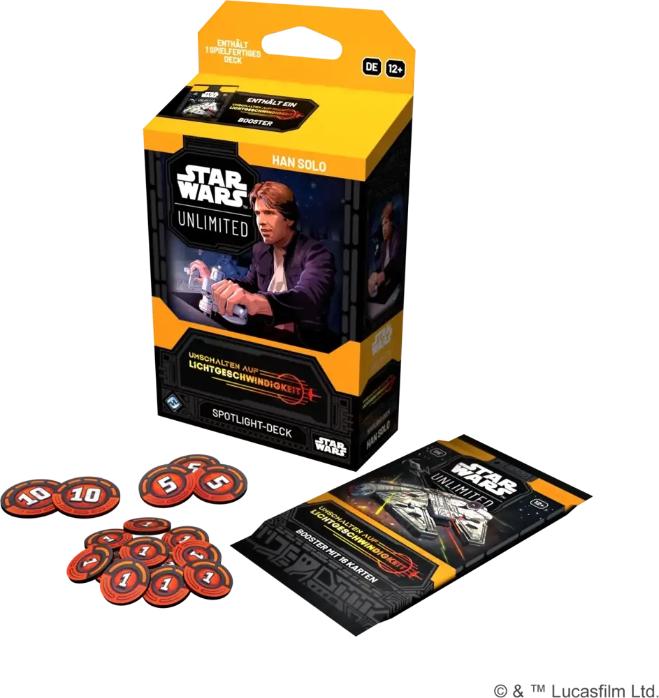 Star Wars: Unlimited - Umschalten auf Lichtgeschwindigkeit - Spotlight Starter Deck - Han Solo - DE