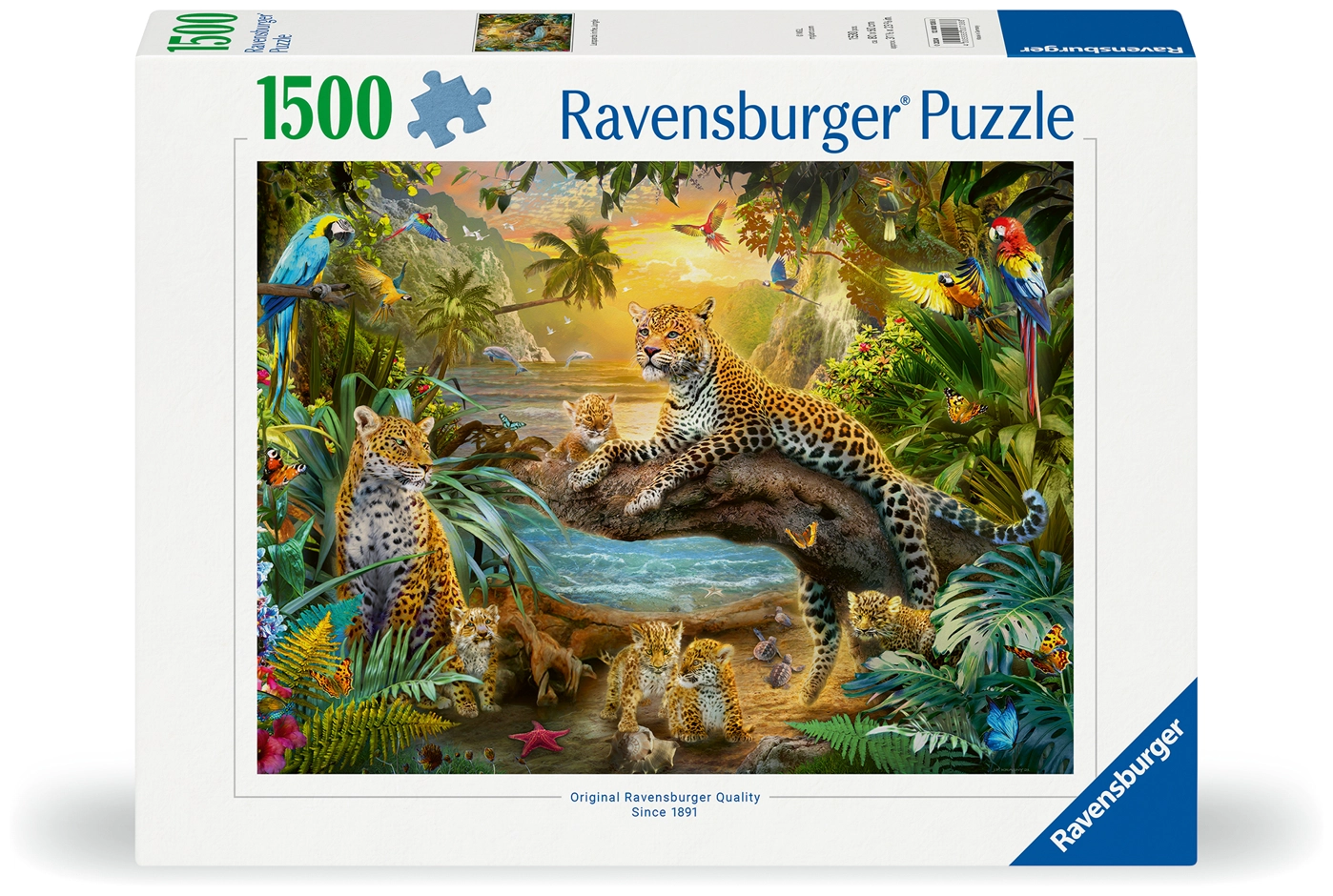 Leopardenfamilie im Dschungel