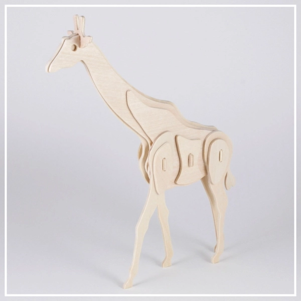 Giraffe - 3D Holzpuzzle