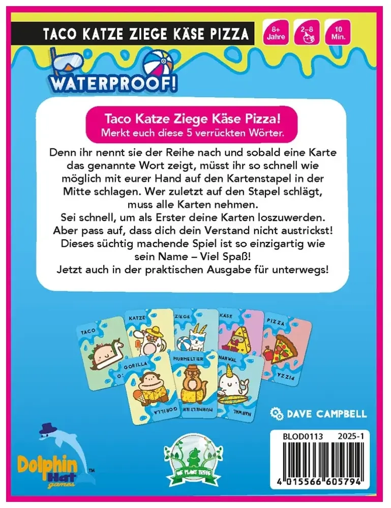 Taco Katze Pizza - Waterproof - DE